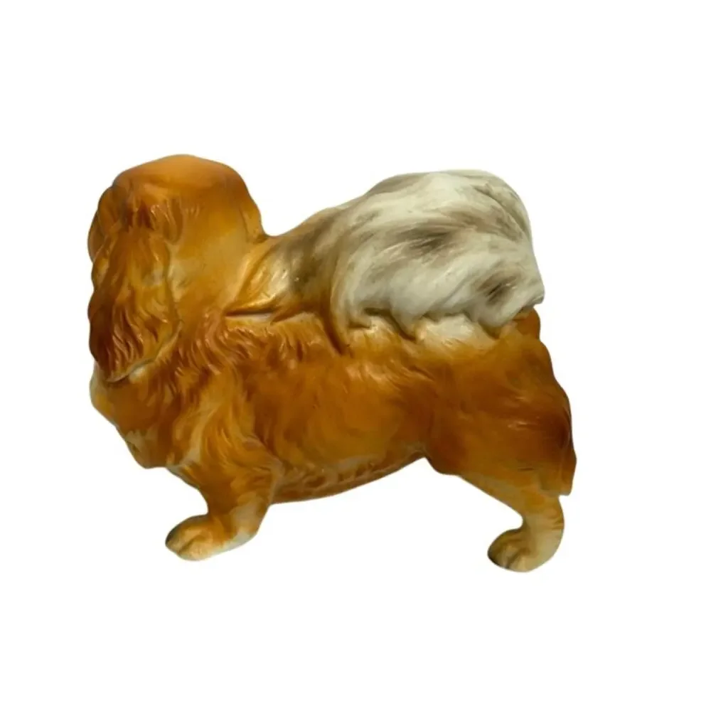 Lefton Vintage Large Standing Pekingese Dog Figurine K7326 Japan 5.5